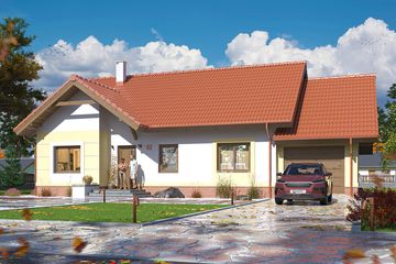  Projekt domu Belladonna (WOE1020) - projekt domu parterowego - Zdjęcie 3