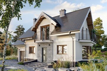  Projekt domu Dario As (1285) (KRD2300) - projekt domu parterowego z poddaszem - Zdjęcie 3