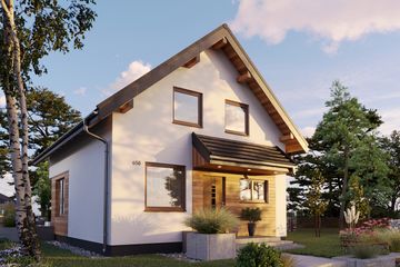  Projekt domu Eklerka (1281) (KRD2301) - projekt domu parterowego z poddaszem - Zdjęcie 4