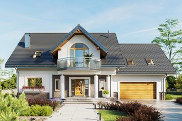  Projekt domu Heliodor (1290) (KRD2303) - projekt domu parterowego z poddaszem - Zdjęcie 1