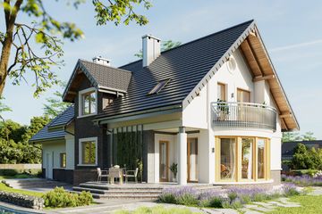  Projekt domu Heliodor (1290) (KRD2303) - projekt domu parterowego z poddaszem - Zdjęcie 6