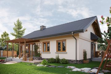  Projekt domu Nuta Karbo (1282) (KRD2305) - projekt domu parterowego - Zdjęcie 3