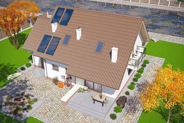  Projekt domu Ares II paliwo stałe (WOE1026) - projekt domu parterowego z poddaszem - Zdjęcie 4