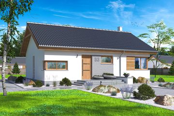  Projekt domu Leda (WOE1027) - projekt domu parterowego - Zdjęcie 3