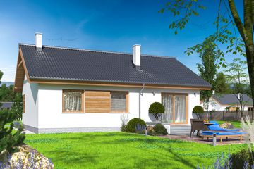  Projekt domu Leda (WOE1027) - projekt domu parterowego - Zdjęcie 4