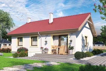  Projekt domu Tula (WOE1028) - projekt domu parterowego - Zdjęcie 3