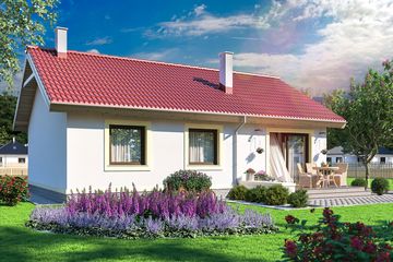  Projekt domu Tula (WOE1028) - projekt domu parterowego - Zdjęcie 4