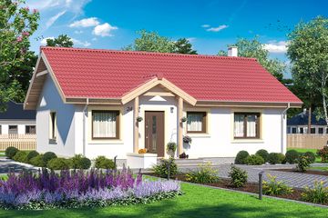  Projekt domu Tula (WOE1028) - projekt domu parterowego - Zdjęcie 1