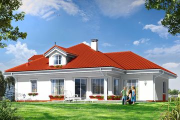  Projekt domu Afrodyta (WAH1275) - projekt domu parterowego - Zdjęcie 2