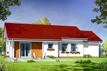  Projekt domu Cypisek 4 (WAH1293) - projekt domu parterowego - Zdjęcie 2