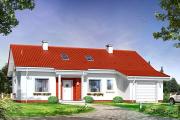  Projekt domu Luna (WAH1326) - projekt domu parterowego - Zdjęcie 1