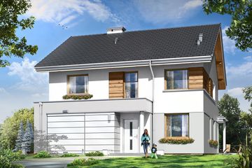  Projekt domu Miranda (WAH1334) - projekt domu z pełnym piętrem - Zdjęcie 1