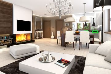  Projekt domu Niezapominajka z garażem 2 (WAH1339) - projekt domu parterowego - Zdjęcie 3