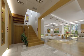  Projekt domu Party (WAH1344) - projekt domu parterowego z poddaszem - Zdjęcie 5