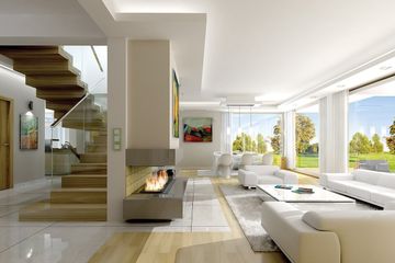  Projekt domu Otwarty wariant B (WAH1428) - projekt domu parterowego z poddaszem - Zdjęcie 4