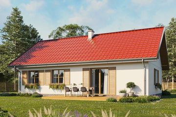  Projekt domu Słoneczny wariant E (WAH1446) - projekt domu parterowego - Zdjęcie 1