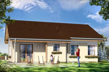  Projekt domu Cypisek 2 (WAH1470) - projekt domu parterowego - Zdjęcie 2