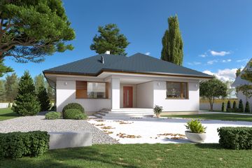  Projekt domu Umbra (BSA1709) - projekt domu parterowego - Zdjęcie 2