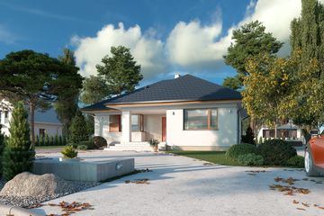  Projekt domu Umbra (BSA1709) - projekt domu parterowego - Zdjęcie 5