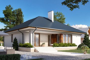  Projekt domu Umbra (BSA1709) - projekt domu parterowego - Zdjęcie 1