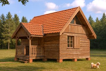  Projekt domu letniskowego WB-3358 (KRA3676) - projekt domu letniskowego parterowego - Zdjęcie 1