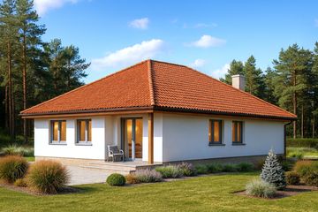  Projekt domu WB-3352 (KRA3703) - projekt domu parterowego - Zdjęcie 2