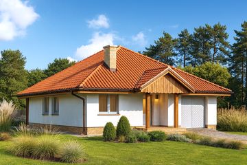  Projekt domu WB-3352 (KRA3703) - projekt domu parterowego - Zdjęcie 1