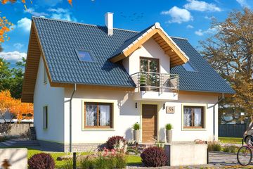  Projekt domu Apollo (WOE1031) - projekt domu parterowego z poddaszem - Zdjęcie 1