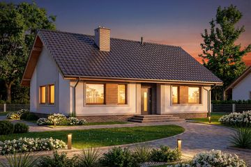  Projekt domu Daktyl (WOF1023) - projekt domu parterowego - Zdjęcie 3