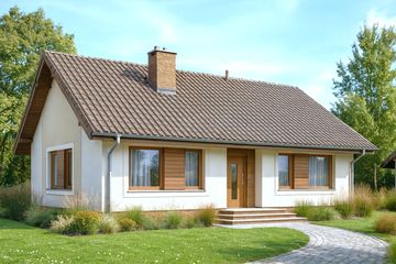  Projekt domu Daktyl (WOF1023) - projekt domu parterowego - Zdjęcie 1