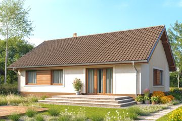  Projekt domu Daktyl (WOF1023) - projekt domu parterowego - Zdjęcie 2