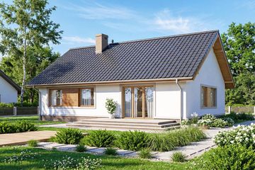  Projekt domu Daktyl (WOF1023) - projekt domu parterowego - Zdjęcie 2