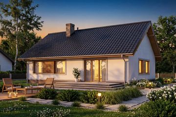  Projekt domu Daktyl (WOF1023) - projekt domu parterowego - Zdjęcie 5