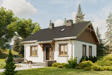  Projekt domu Czyżyk (142) (KRD2332) - projekt domu parterowego - Zdjęcie 1