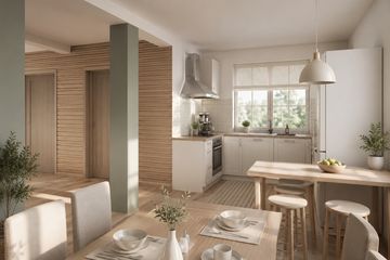 Projekt domu Leda (411) - parterowy z poddaszem dom o powierzchni 148,60 m², dach kopertowy - ujęcie 4