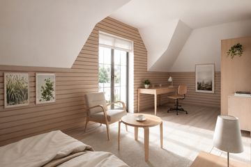 Projekt domu Leda (411) - parterowy z poddaszem dom o powierzchni 148,60 m², dach kopertowy - ujęcie 7