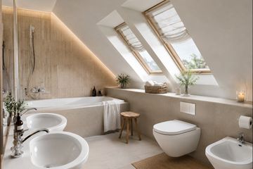 Projekt domu Wiślan (708) - parterowy z poddaszem dom o powierzchni 100,90 m², dach kopertowy - ujęcie 6
