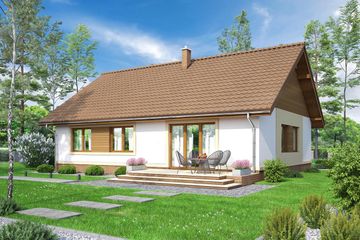  Projekt domu Daktyl 2 (WOF1024) - projekt domu parterowego - Zdjęcie 2