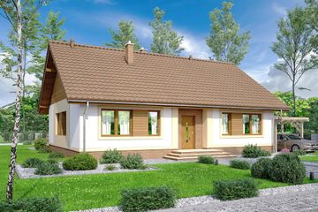  Projekt domu Daktyl 2 (WOF1024) - projekt domu parterowego - Zdjęcie 1
