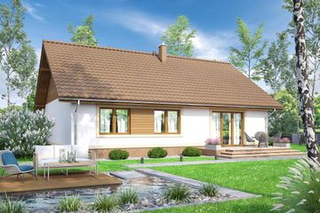  Projekt domu Daktyl 2 (WOF1024) - projekt domu parterowego - Zdjęcie 4