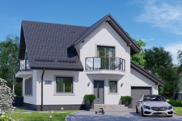  Projekt domu APS 199 (LUA1262) - projekt domu parterowego z poddaszem - Zdjęcie 1