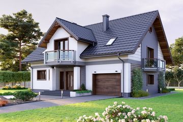  Projekt domu Zofia Ultra (1337) (KRD2486) - projekt domu parterowego z poddaszem - Zdjęcie 2