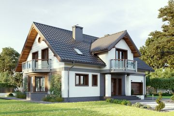  Projekt domu Zofia Ultra (1337) (KRD2486) - projekt domu parterowego z poddaszem - Zdjęcie 1
