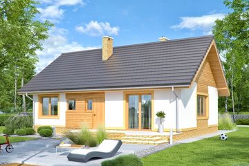  Projekt domu Sezam (WOF1026) - projekt domu parterowego - Zdjęcie 1