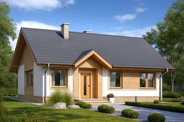  Projekt domu Sezam (WOF1026) - projekt domu parterowego - Zdjęcie 1