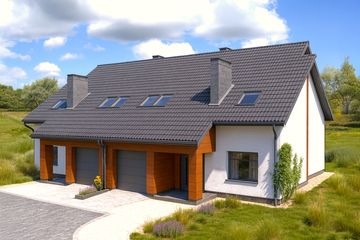  Projekt domu Wygodny (GDA1017) - projekt domu parterowego z poddaszem - Zdjęcie 1