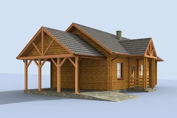  Projekt domu Montevideo bale (SLN1475) - projekt domu parterowego - Zdjęcie 2