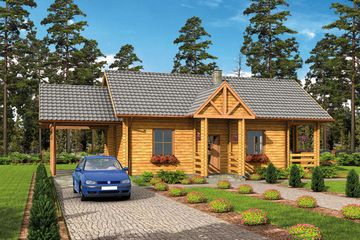  Projekt domu Montevideo bale (SLN1475) - projekt domu parterowego - Zdjęcie 1