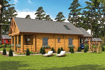  Projekt domu Montevideo bale (SLN1475) - projekt domu parterowego - Zdjęcie 3