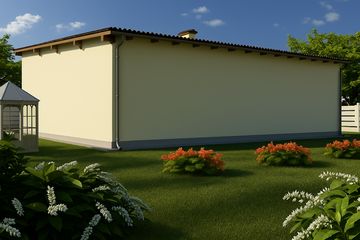  Projekt garażu G36 - Budynek garażowo - gospodarczy (PRA1041) - projekt garażu parterowego - Zdjęcie 2